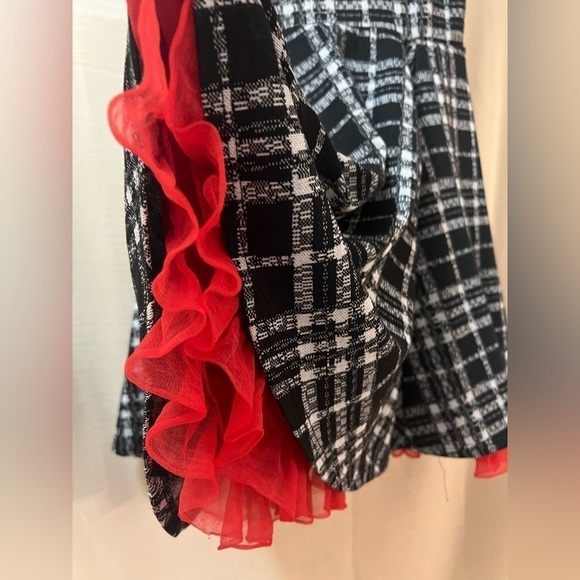 ⚫️ BOGO Girls Newberry dress size 16, black and white with red underskirt - Picture 3 of 8